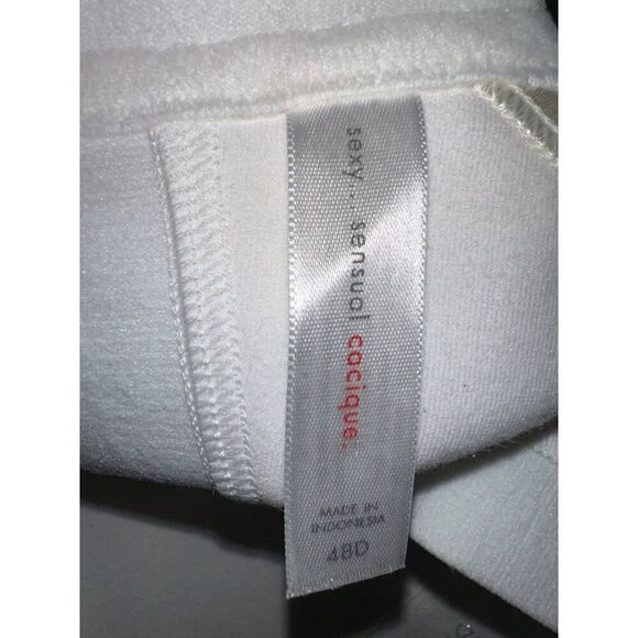 Lane Bryant Cacique Cotton Lightly Lined No-Wire Full Coverage Bra Sz 48D White - Picture 13 of 15